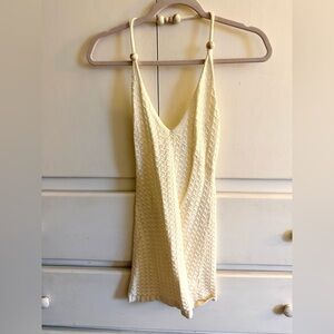 Peppermayo Ivory Textured Knit Dress